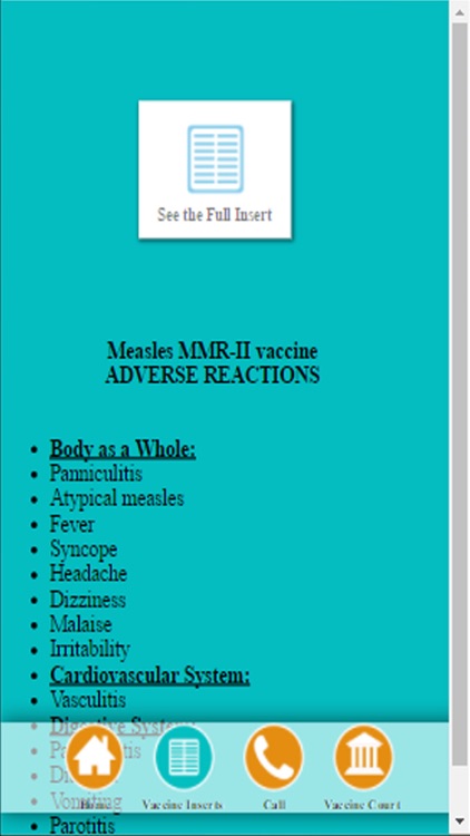 Vaccine Adverse Reactions