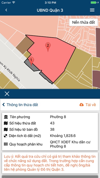 Thông tin quy hoạch Quận 3 screenshot 3