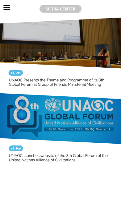 8th UNAOC Global Forum screenshot 3