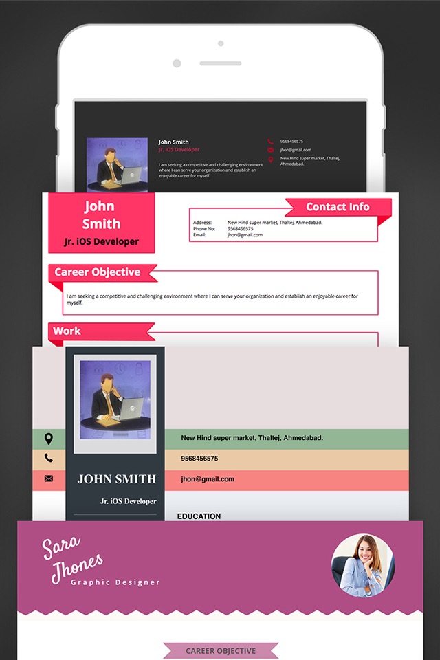Resume Creator Pro CV Designer screenshot 2