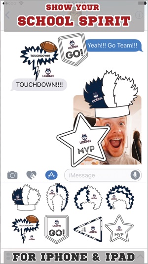 Connecticut Huskies Stickers Basic(圖1)-速報App