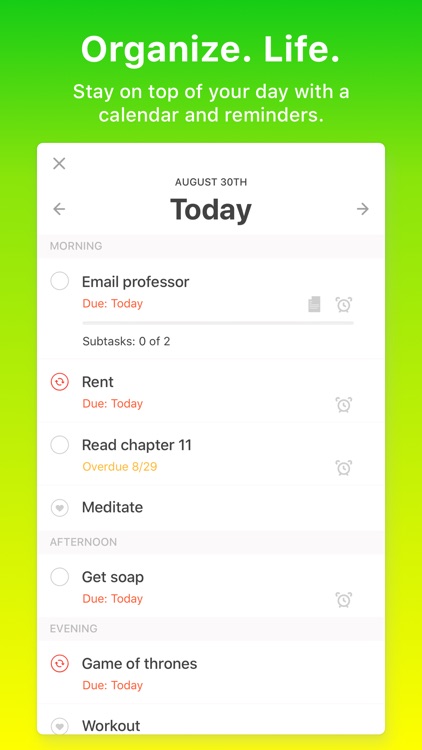 WeDo: Planner, Tasks & Habits
