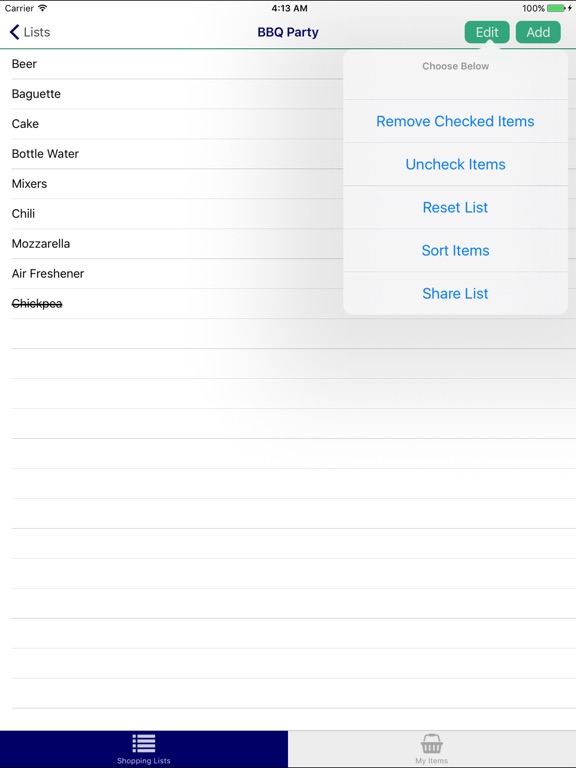 Shopping/Grocery List Pro Screenshots
