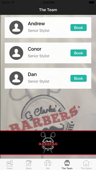 G Clarkes Barbers Appointments screenshot 2
