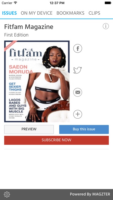 Fitfam Magazine screenshot 1