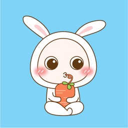 Lovely Bunny Animated Stickers