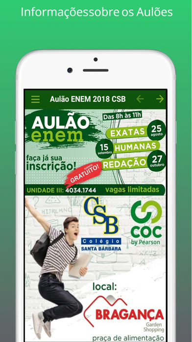 Aulão ENEM 2018 - CSB screenshot 2