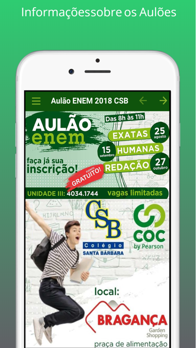 How to cancel & delete Aulão ENEM 2018 - CSB from iphone & ipad 2