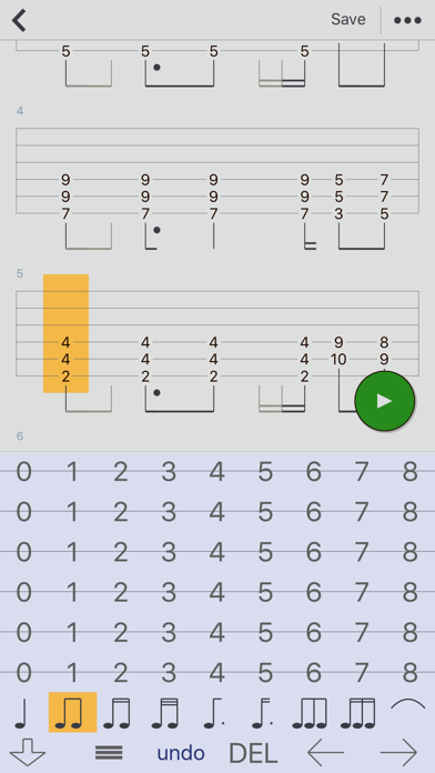 Guitar Tabs X : ギターのタブ譜 screenshot1