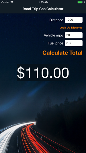 Road Trip Gas Money Calculator(圖1)-速報App