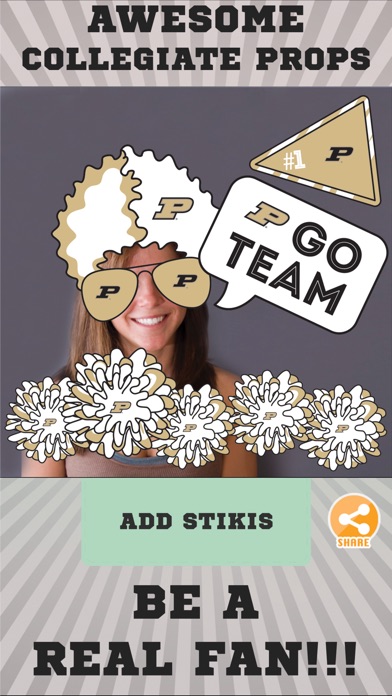 Purdue Boilermakers Selfie Stickers screenshot 2