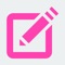 iNote - Notepad is the new version of sticky notes,Specially for Girls with their favourite color