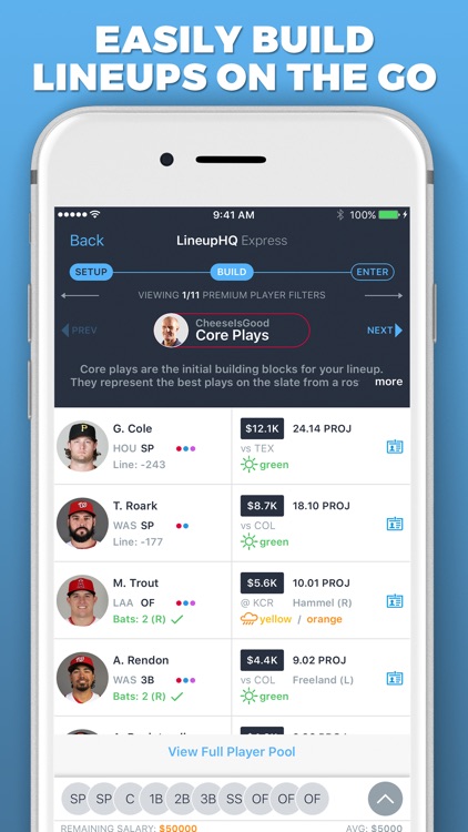 LineupHQ Express for DK screenshot-0