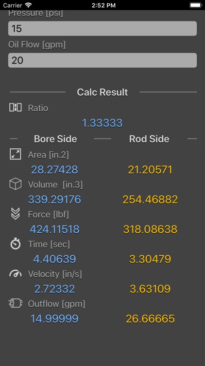 Hydraulic Cylinder Calc screenshot-4