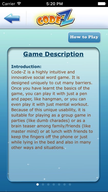 Code-Z: Word Game For All