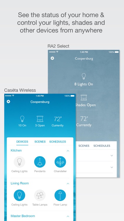 Lutron Caséta & RA2 Select app screenshot-0