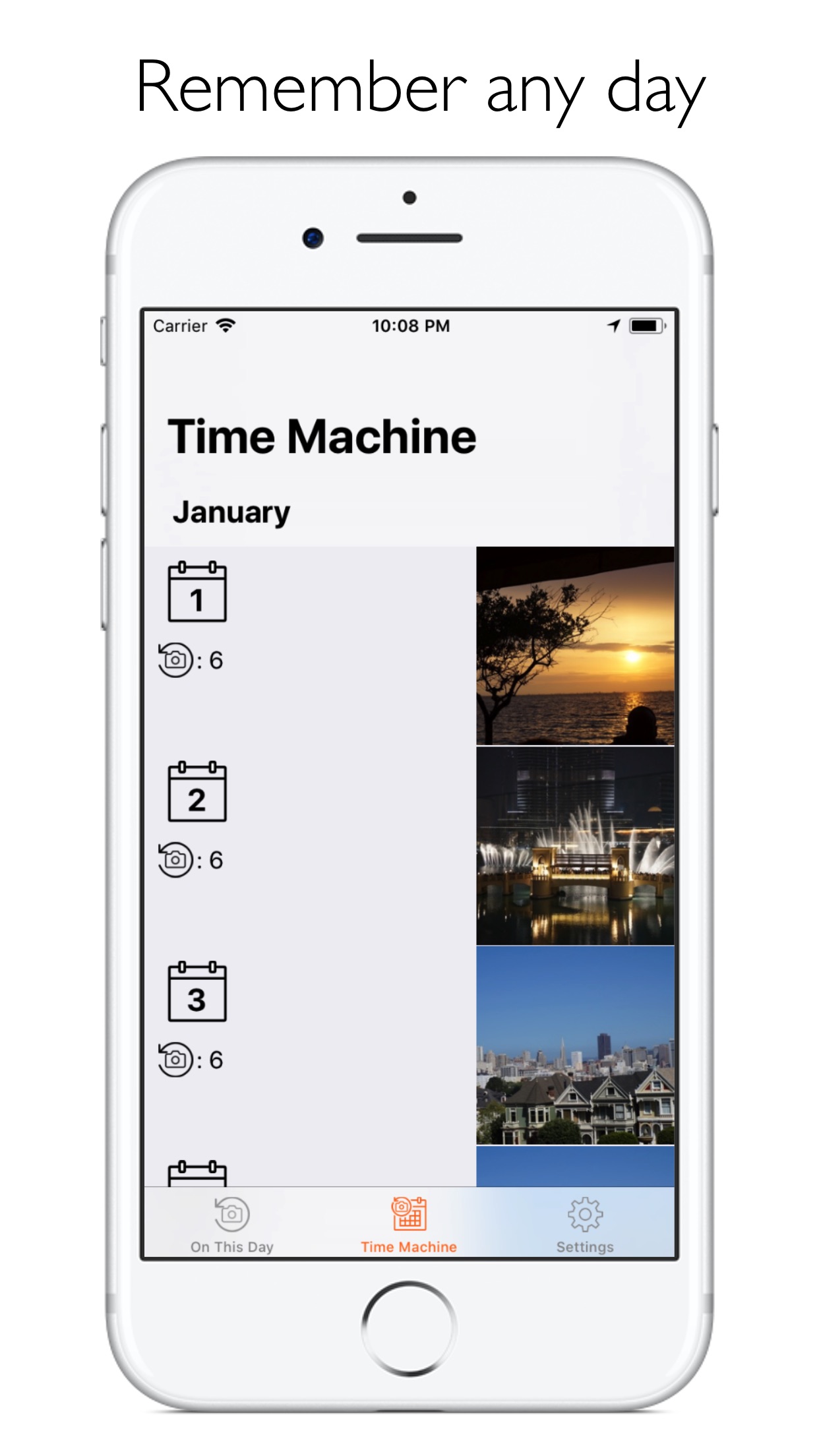 Screenshot do app Photo Flashback!
