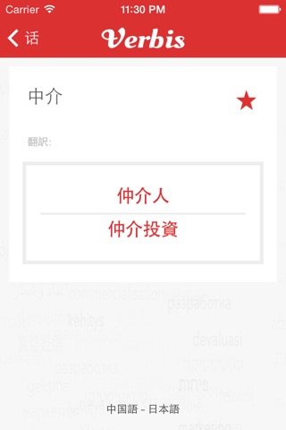 Verbis日本語-中国語ビジネス辞書 screenshot 4