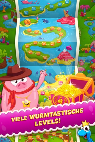 Sugar Worms: Match & Blast! screenshot 4