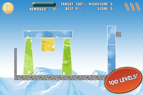 Cut The Ice Blocks With Three Slices screenshot 3