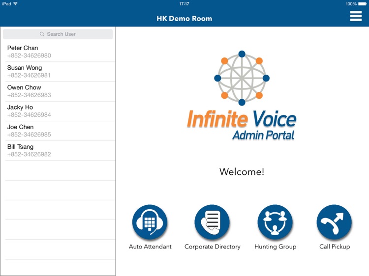 Infinite Voice Admin Portal