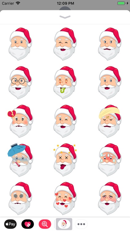 Santa Claus Emoji Stickers