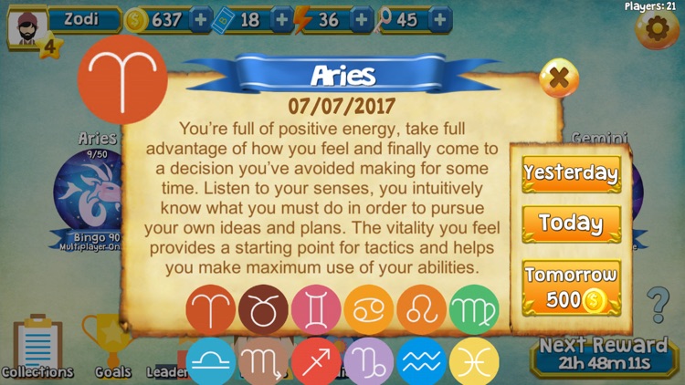 Zodi Bingo