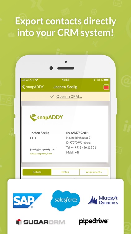 Business Card Scanner for CRM