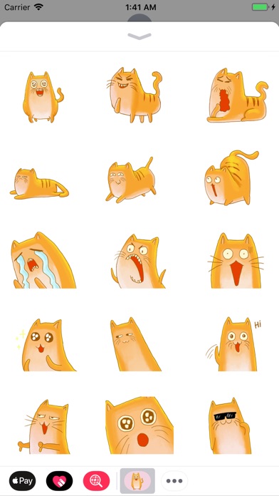 Crazy Catty Animated Stickers screenshot 2