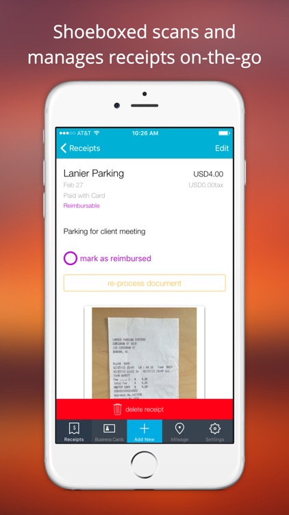 Shoeboxed Receipt Tracker