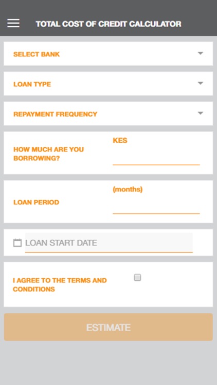 Cost of Credit Calculator