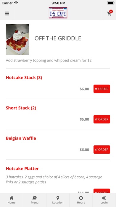I-5 Cafe and Creamery Orders screenshot 3