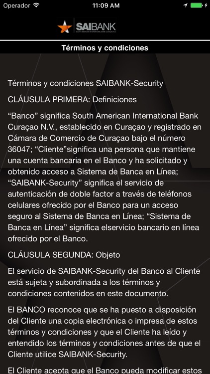 Saibank Security By South American International Bank Curacao N V