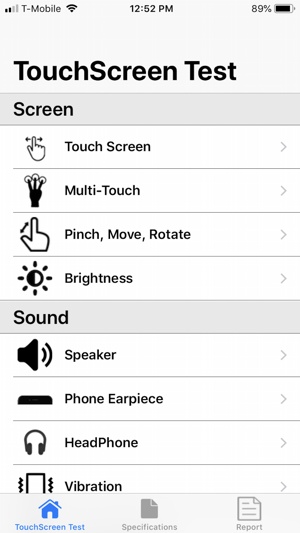 Touchscreen Test