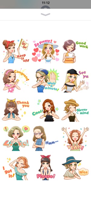 Fashionable Girls Sticker(圖1)-速報App