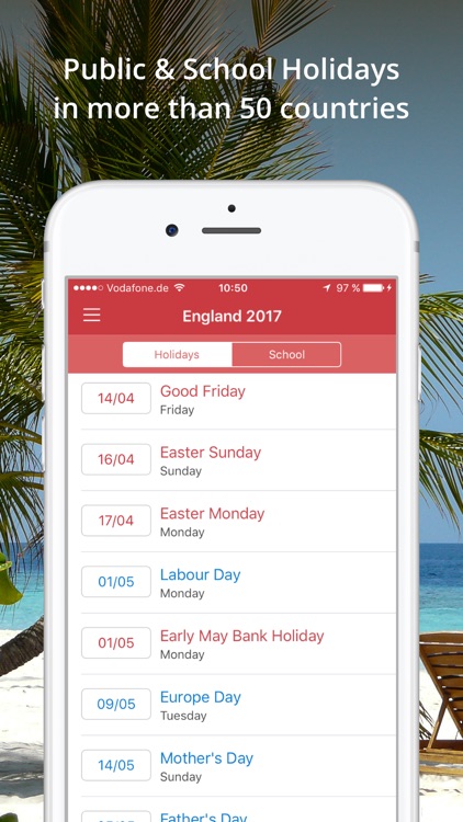 Holidays and Vacations