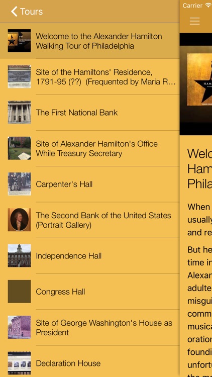 Alexander Hamilton Walking Tours