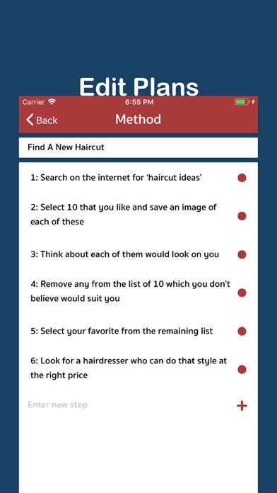 StepByStep - simple planning screenshot 2