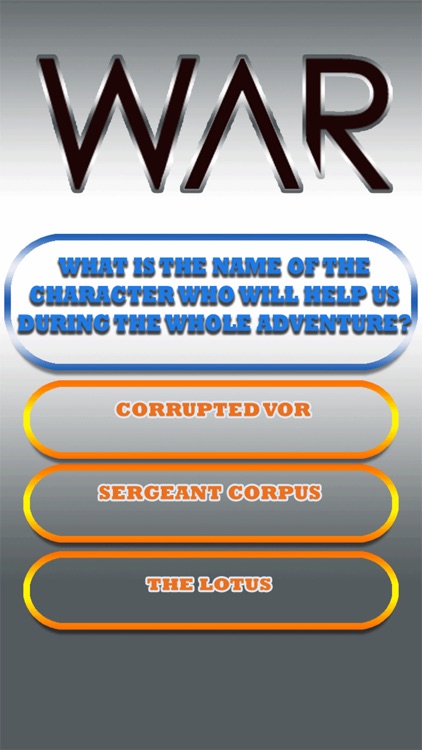 Quiz for Warframe