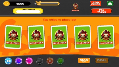 Halloween Video Poker screenshot 2