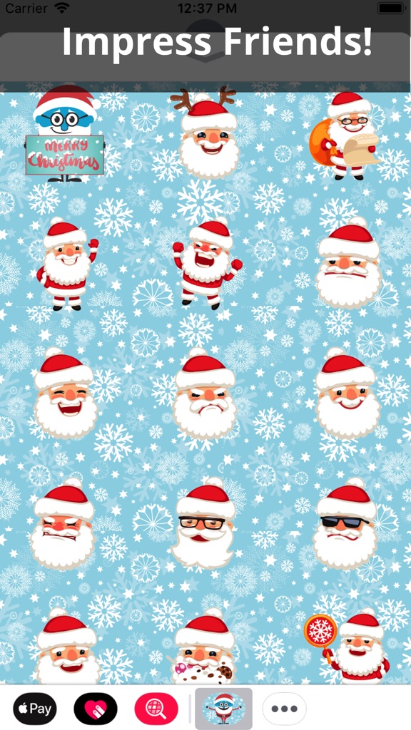 【图】HoHo Emojis – Santa Stickers(截图2)