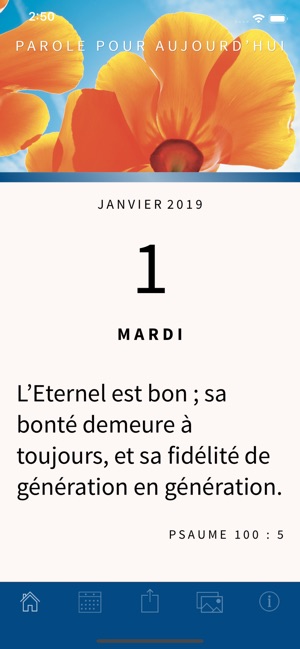 Parole pour aujourd'hui 2019