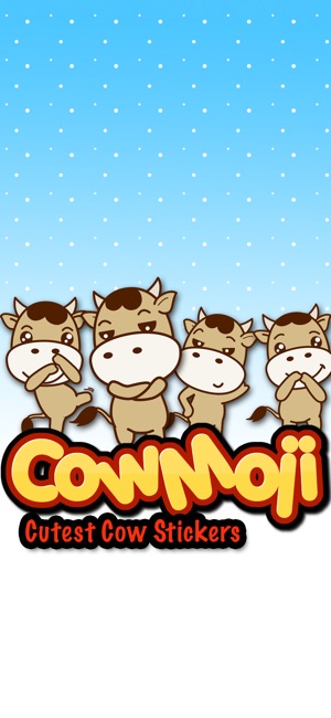 CowMoji Cutest Cow Stickers