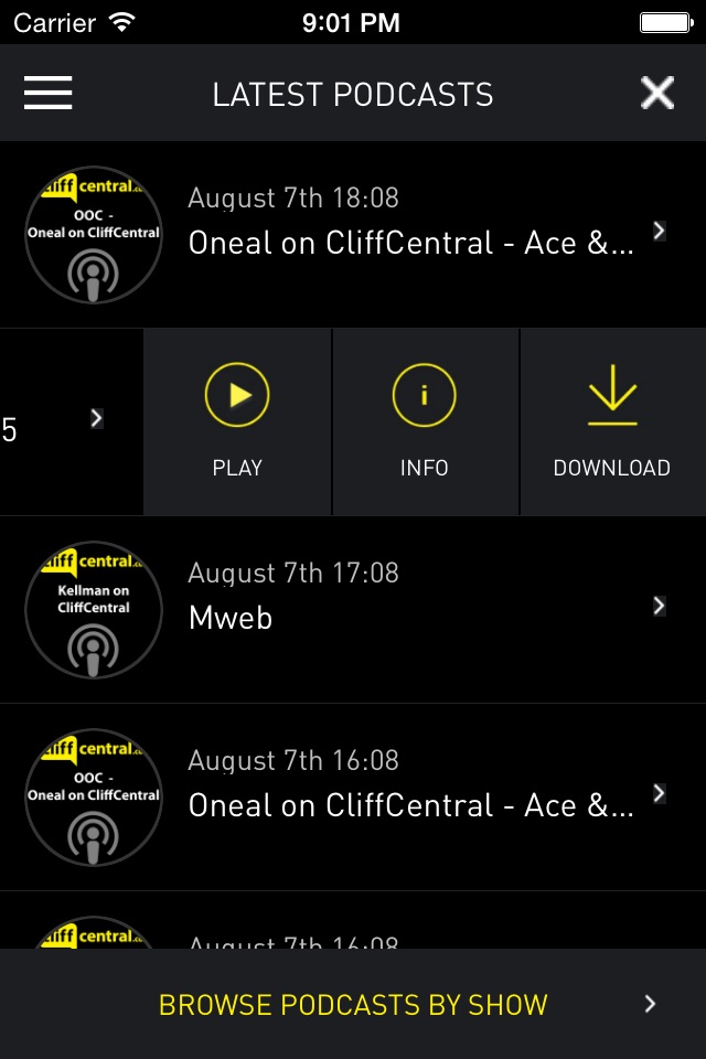 CliffCentral screenshot 4