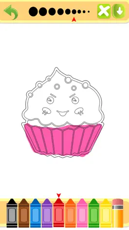 Game screenshot Cute Tasty Cupcakes Coloring Book hack