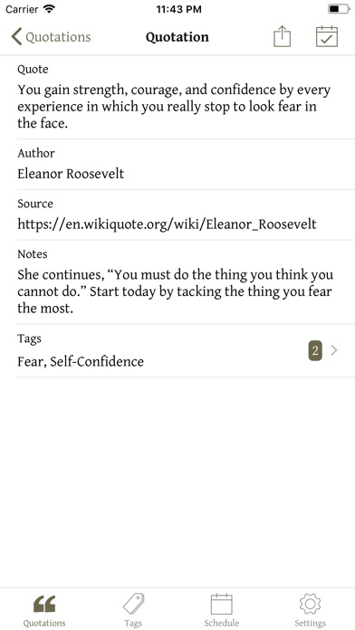 Quotemarks - Quote Notebook screenshot 2