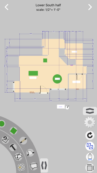 FloorArea AR dimensions screenshot 2