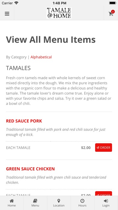 Tamale At Home Orders screenshot 2