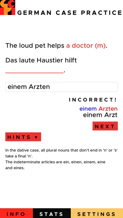 German Case Practice screenshot 3