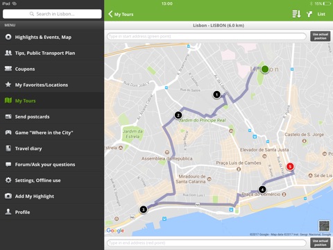 Lisbon Travel Guide (City Map) screenshot 3